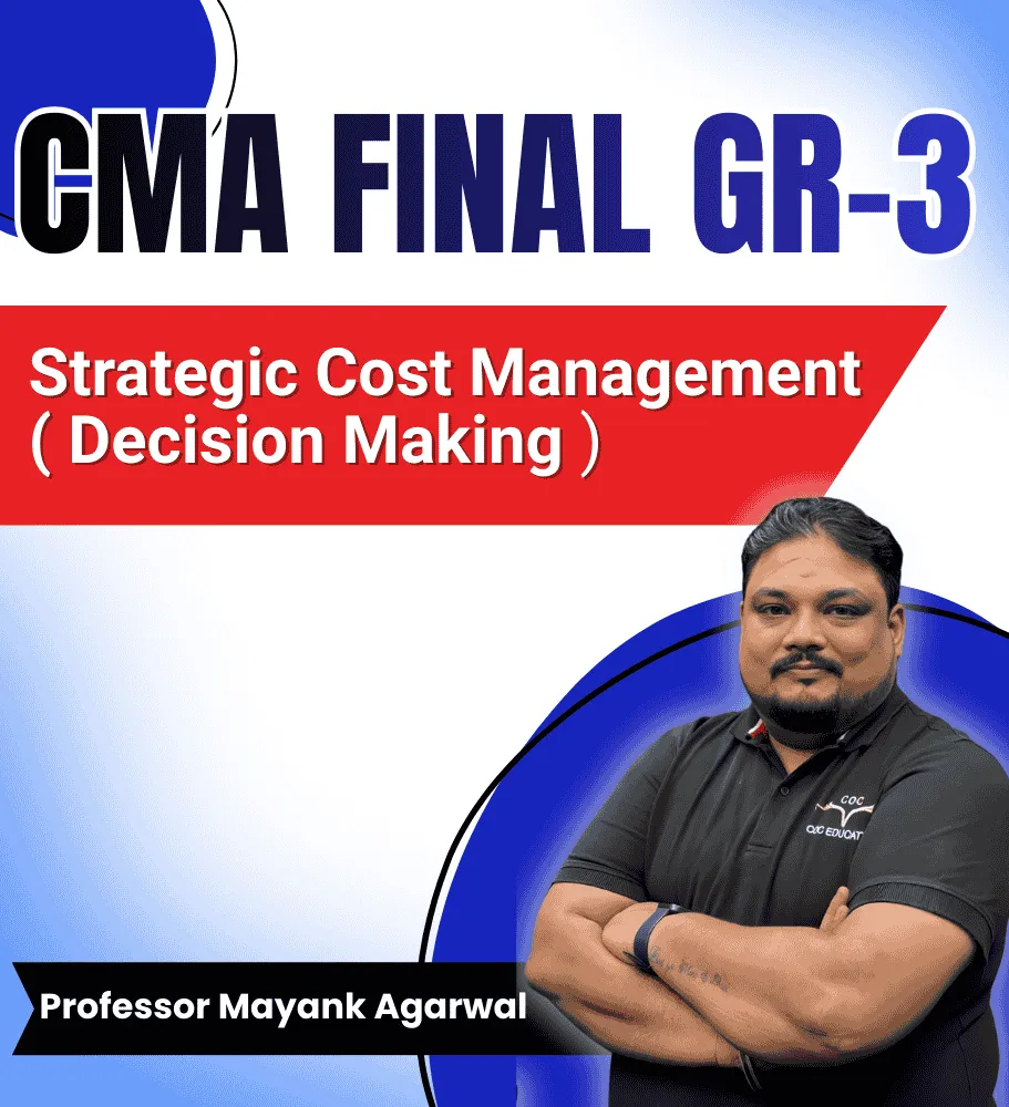 Strategic Cost Management Decision Making By Prof. Mayank Agarwal