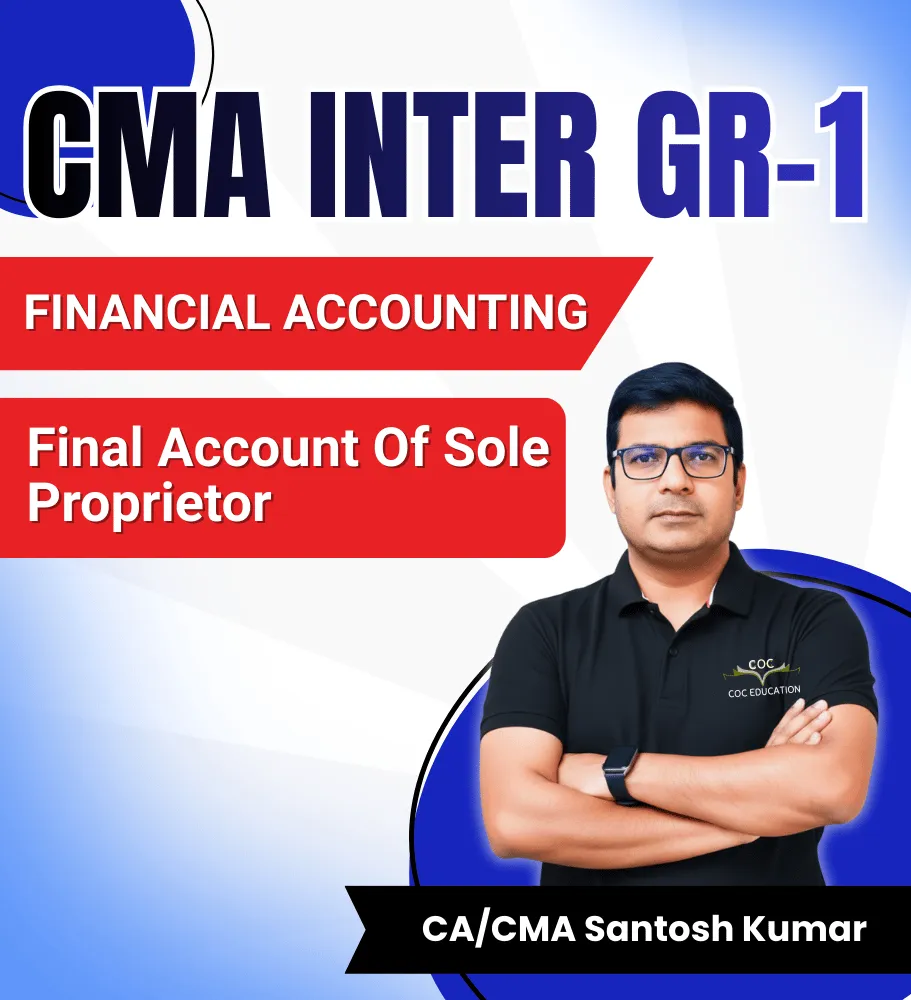 Final account of sole proprietor by CA/CMA Santosh Kumar