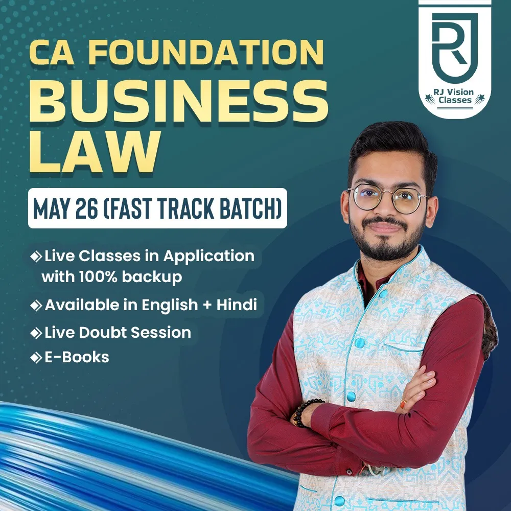 CA Foundation Business Law-Live Fast Track May'26