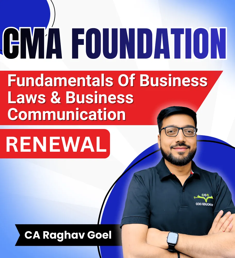 Fundamentals Of Business Laws & Business Communication Renewal By CA Raghav Goel