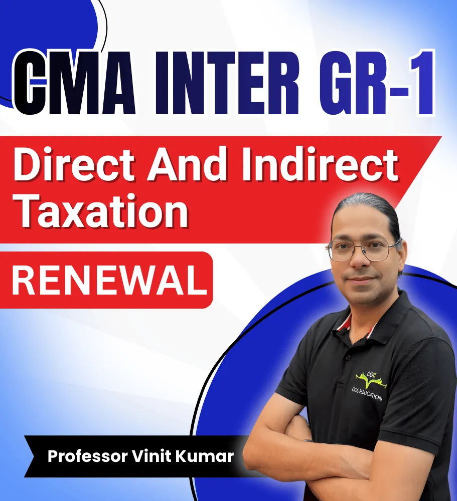 Direct and Indirect taxation Renewal By Prof. Vinit Kumar
