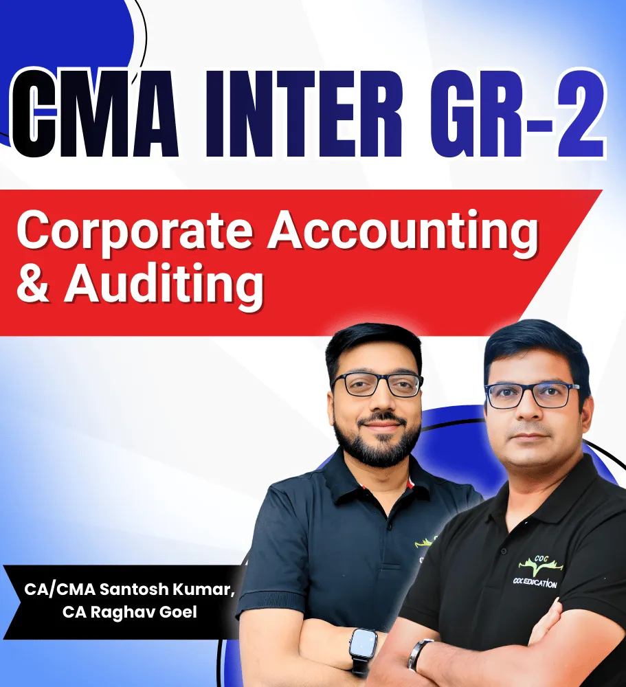 Corporate accounting & Auditing By CA CMA Santosh Kumar | CA Raghav Goel