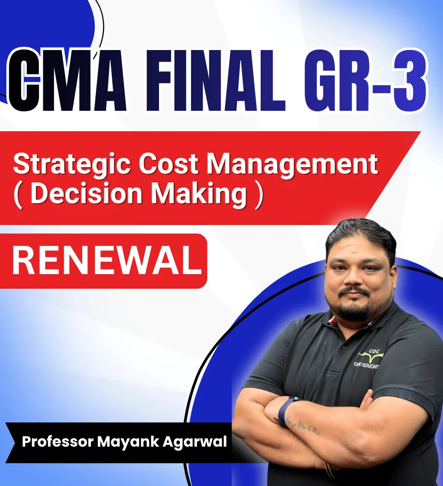 Strategic Cost Management Decision Making Renewal By Prof. Mayank Agarwal