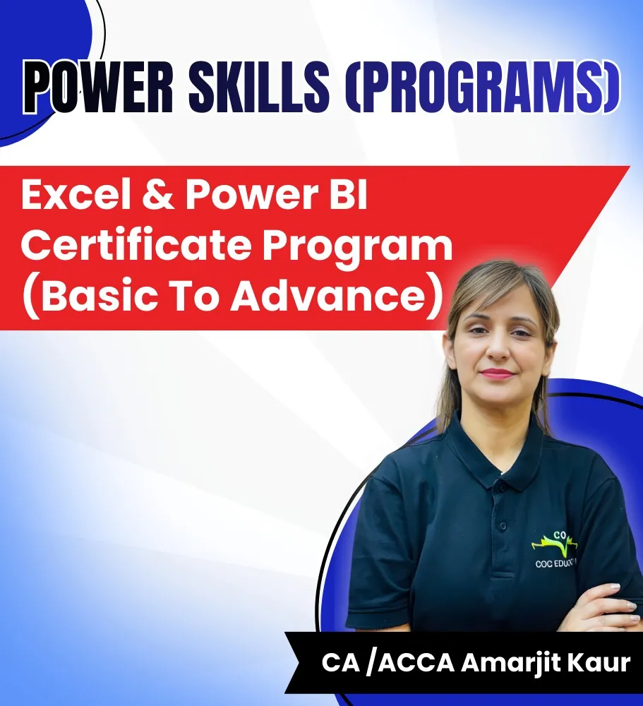  Excel & Power BI Certificate Program (Basic To Advance)