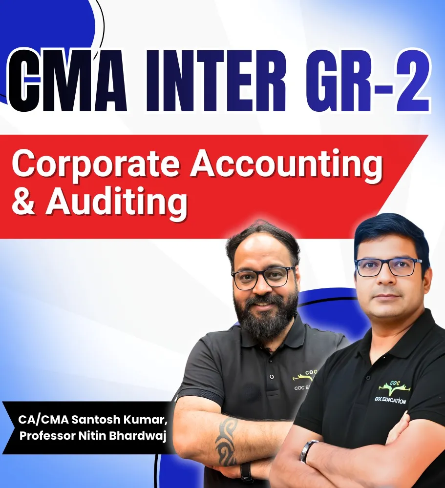 Corporate accounting & Auditing By CA CMA Santosh Kumar | Prof. Nitin Bhardwaj