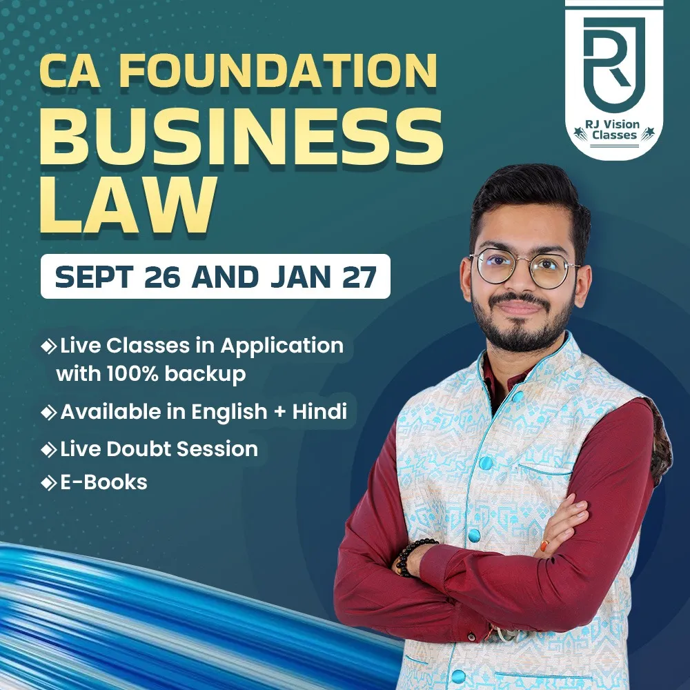 CA Foundation Business Law-Live Regular Batch Sept'26 & Jan'27