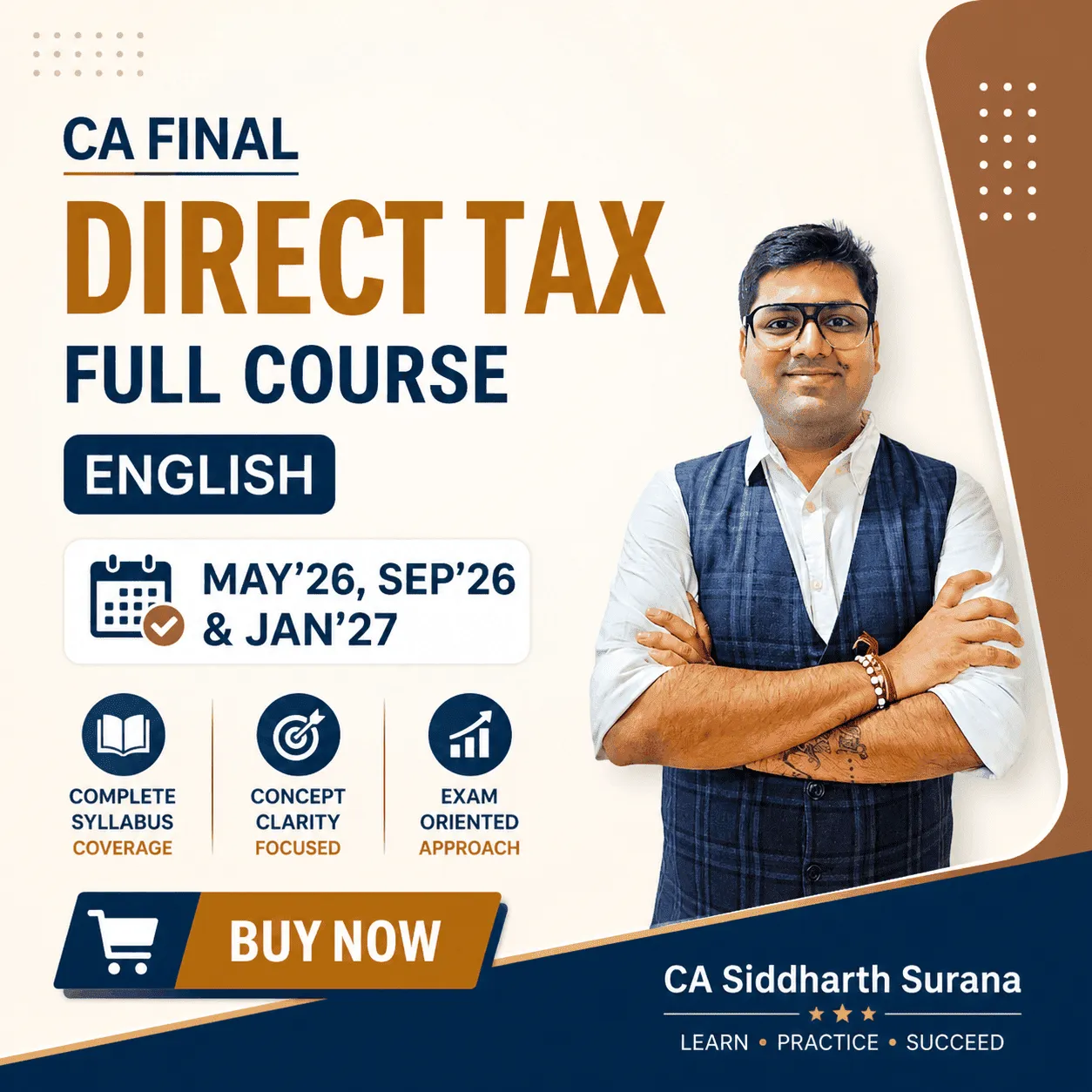 CA Final Direct Tax [Full Course - English] May'26, Sep'26 & Jan'27 (only at 2000)