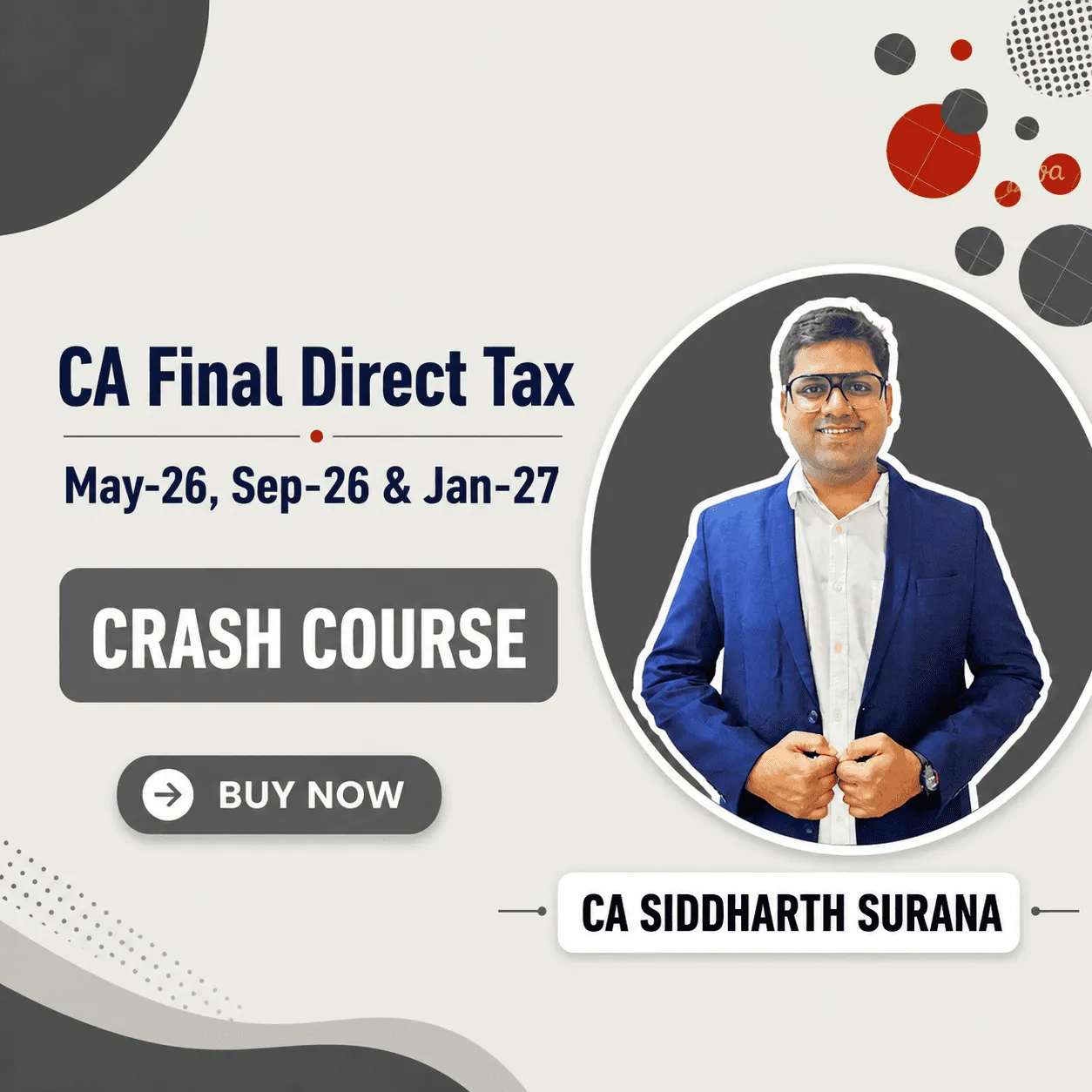 CA Final Crash Course May'26, Sep'26 and Jan'27