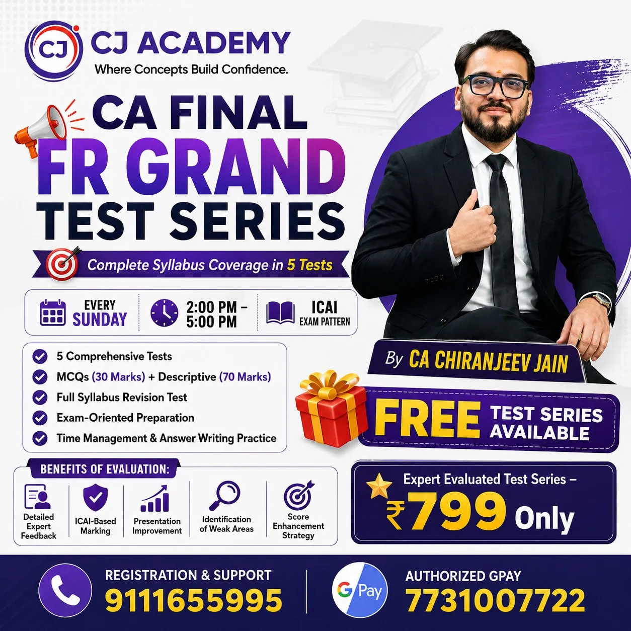 FR Test Series Programme 