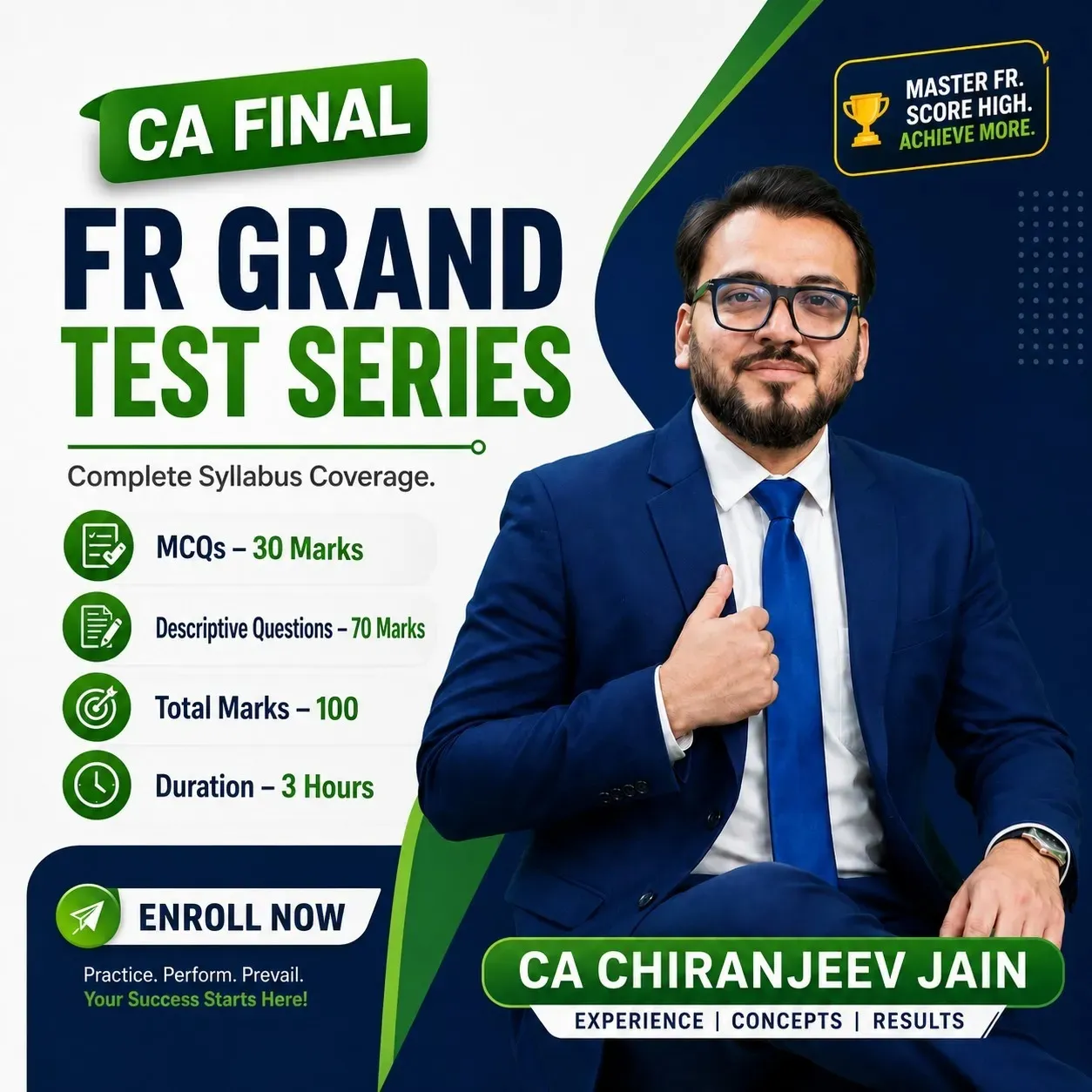 FR Test Series Programme 