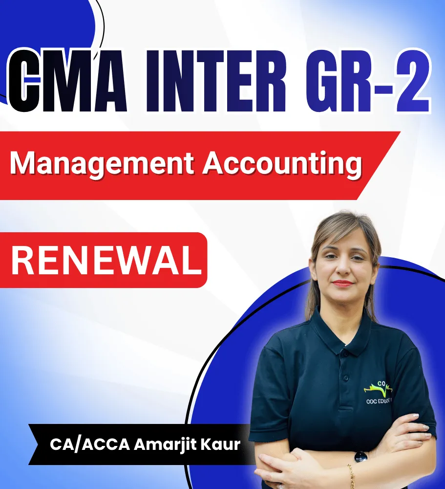 Management Accounting Renewal By CA/ACCA Amarjit Kaur