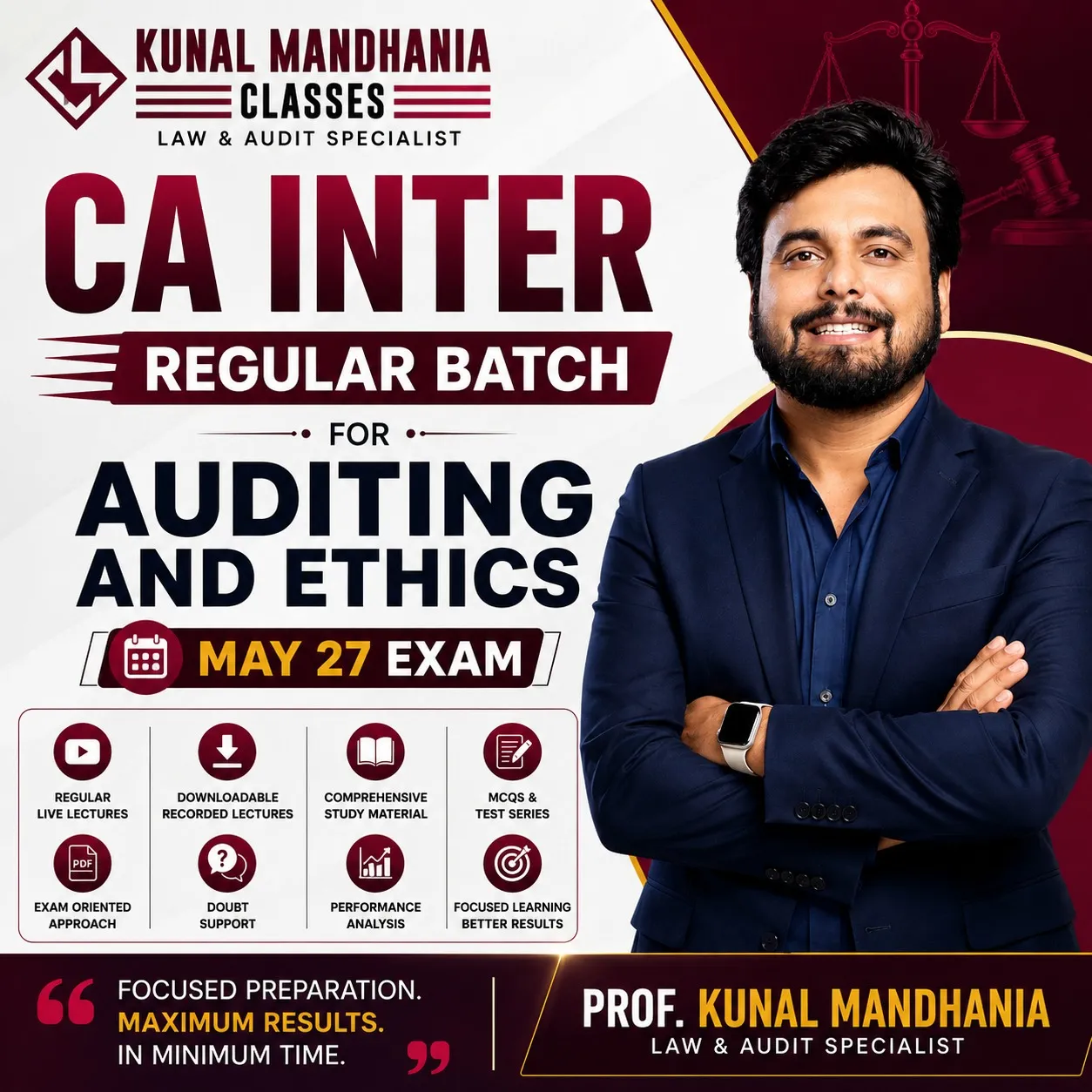 CA Inter Auditing and Ethics - Regular Batch - May 27